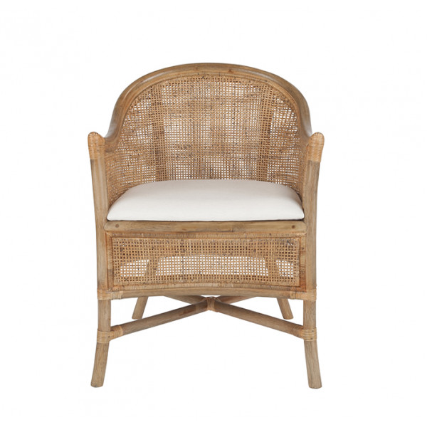 Fauteuil rotin Maurice